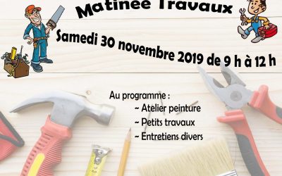 Journée travaux à l’école